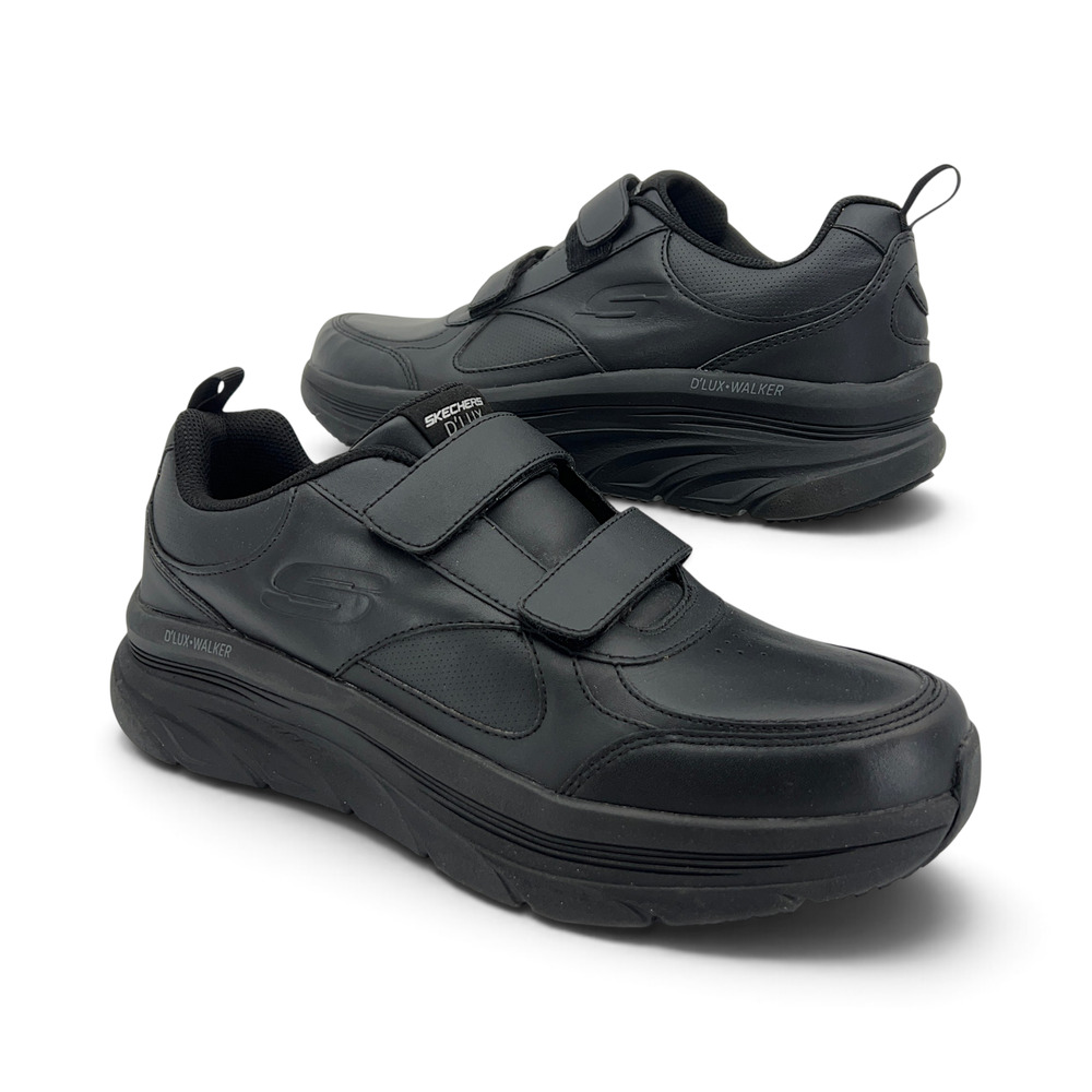 Skechers Men's US 11 D'LUX·WALKER Black Athletic Shoes